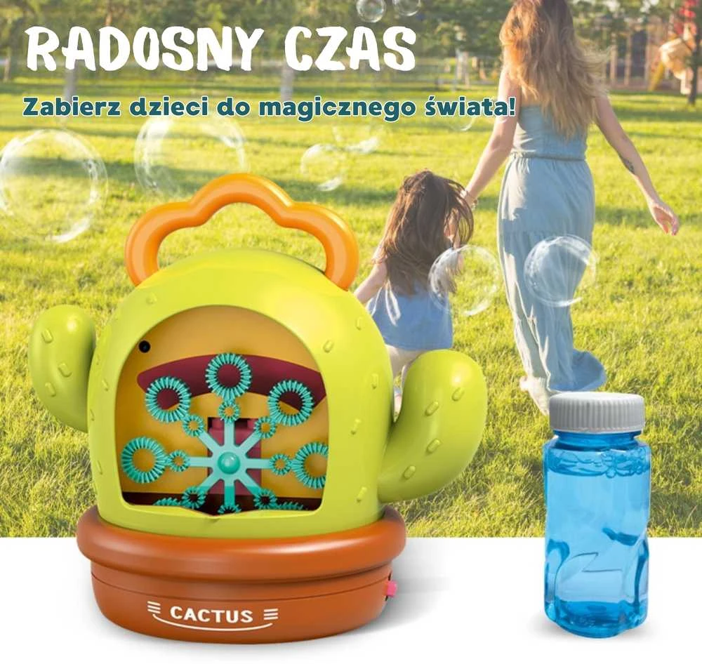 WOOPIE 54085 Kaktuso elektrinė burbulų mašina