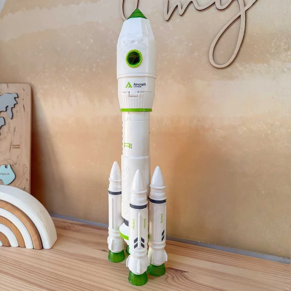 Interaktyvi kosminė raketa su dūmų efektu WOOPIE Space Set