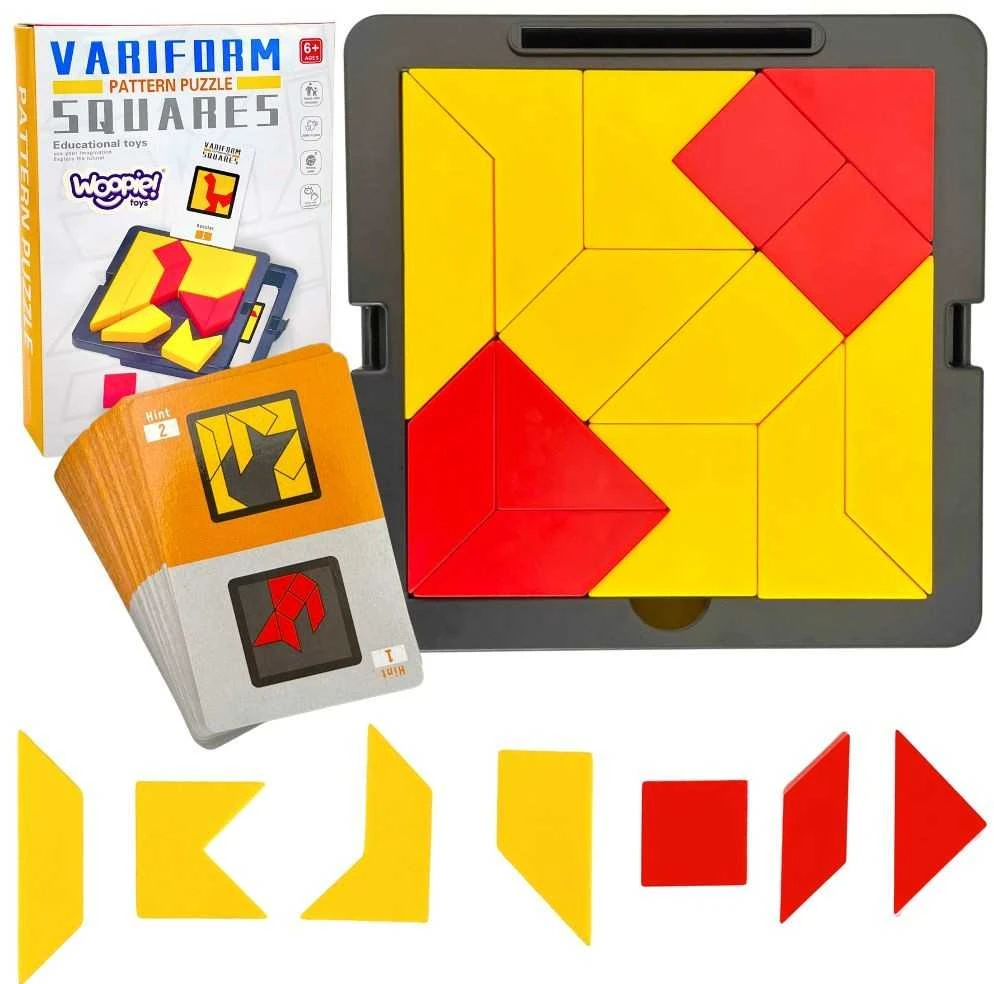 WOOPIE Loginė Žaidimų Dėlionė Tangram Kišeninė