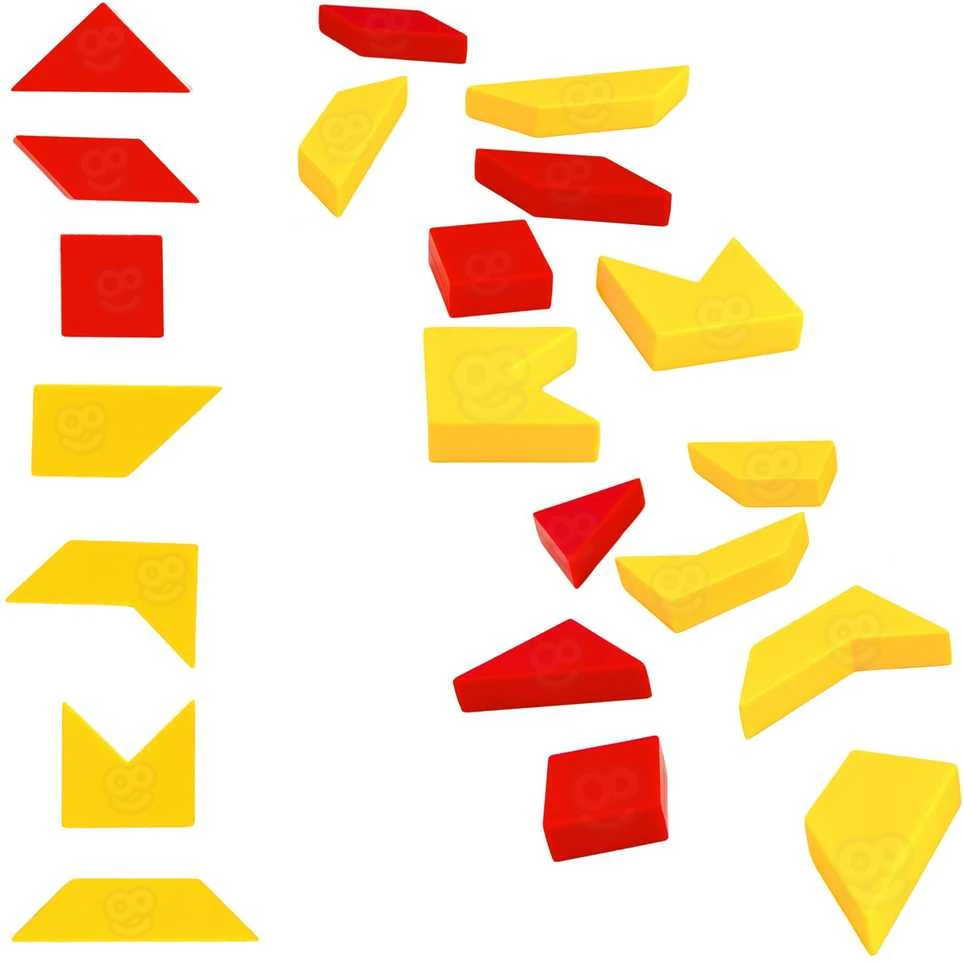 WOOPIE Loginė Žaidimų Dėlionė Tangram Kišeninė