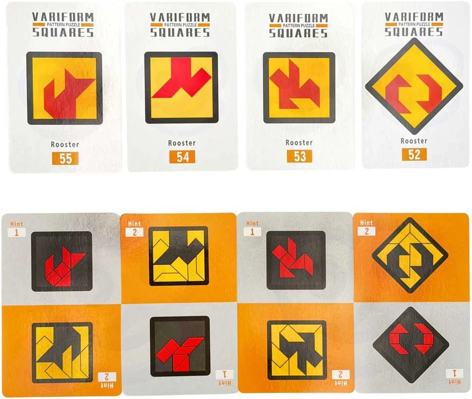 WOOPIE Loginė Žaidimų Dėlionė Tangram Kišeninė