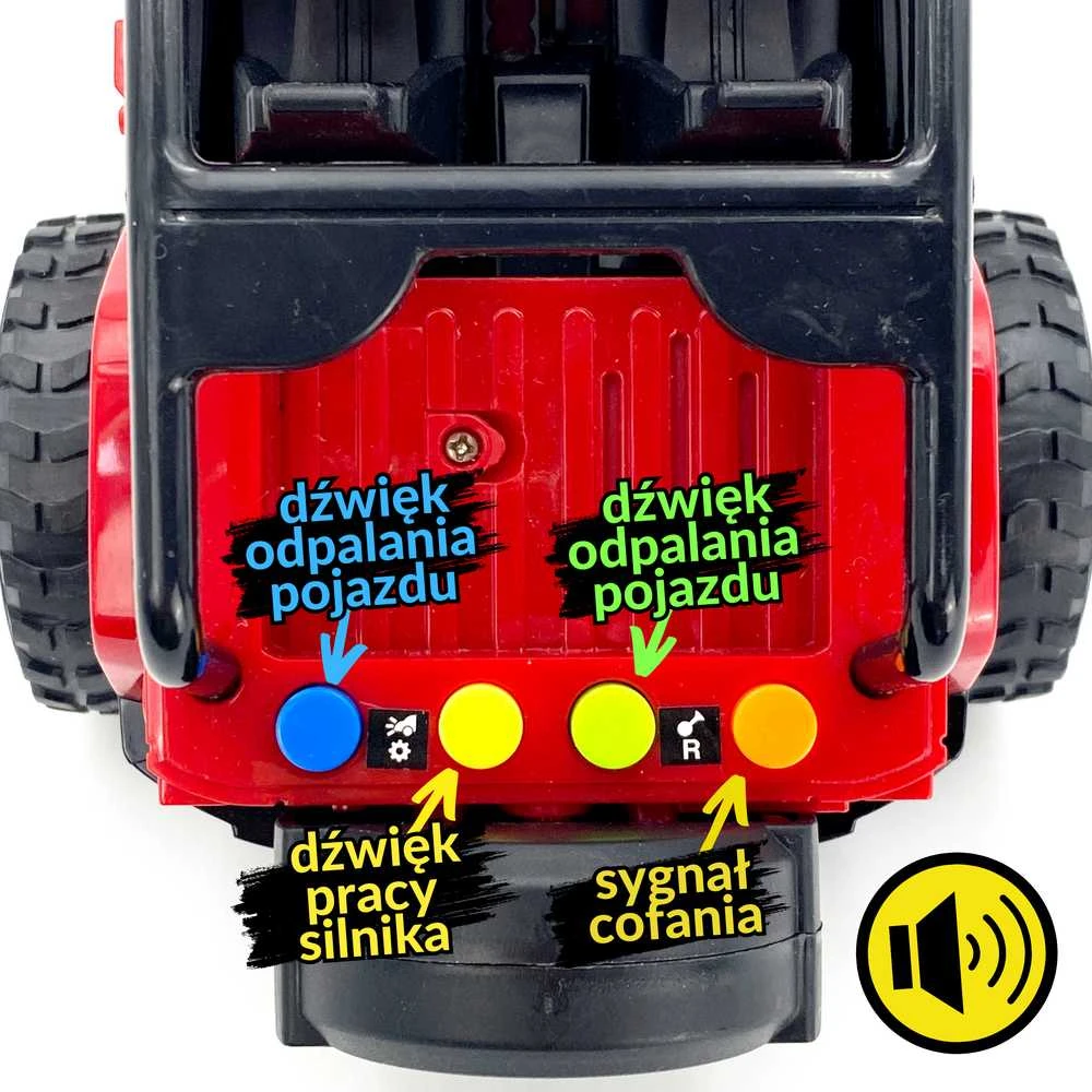 WOOPIE Jeep visureigis su garsu ir šviesa
