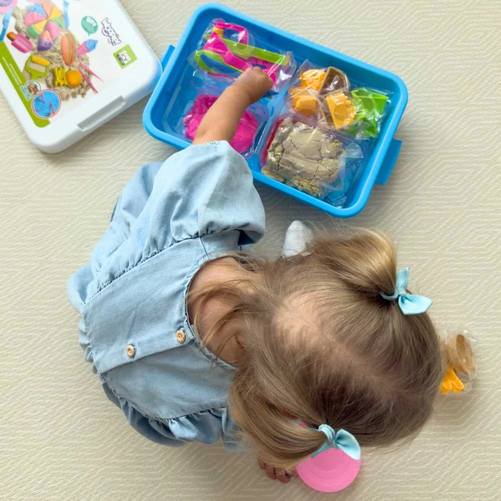 Woopie Kinetinio smėlio rinkinys 6 spalvų 1,2kg Restoranas