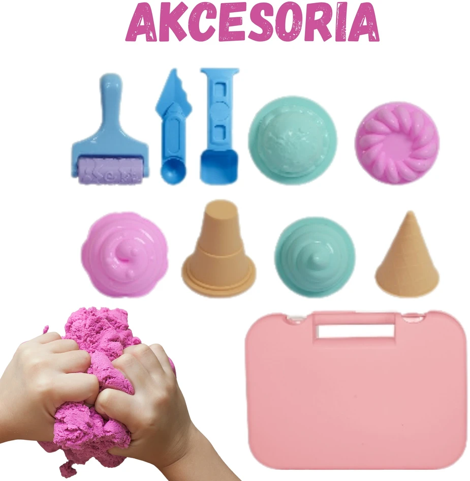 Woopie Kinetinio smėlio rinkinys „Ledai“, 1kg