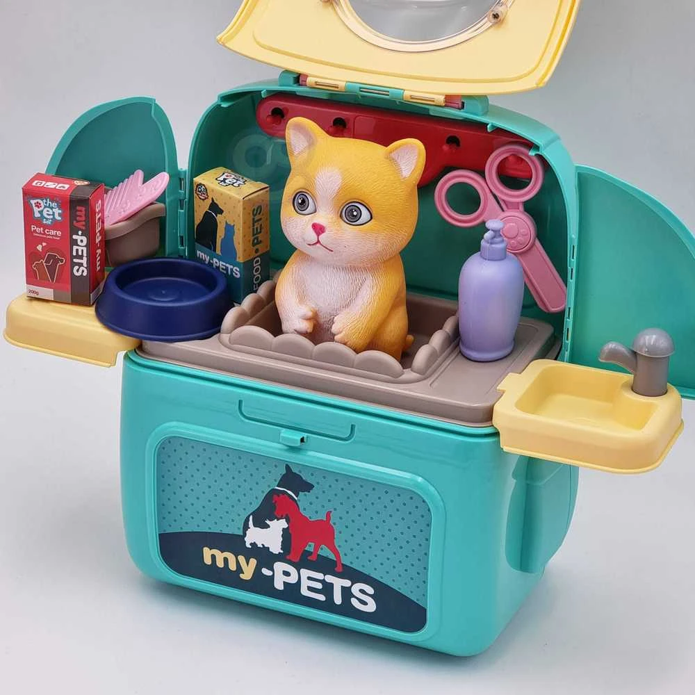 WOOPIE Katinų priežiūros rinkinys 2in1 kuprinės transportavimui