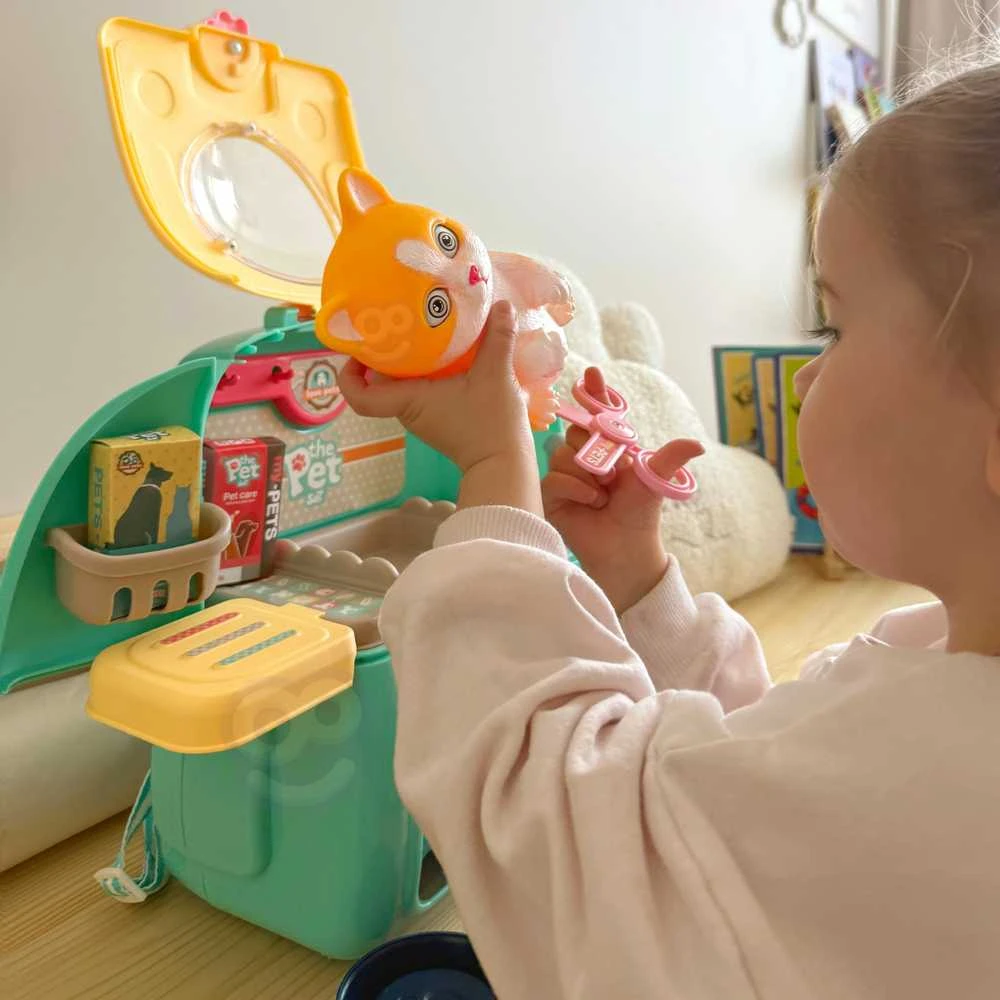 WOOPIE Katinų priežiūros rinkinys 2in1 kuprinės transportavimui