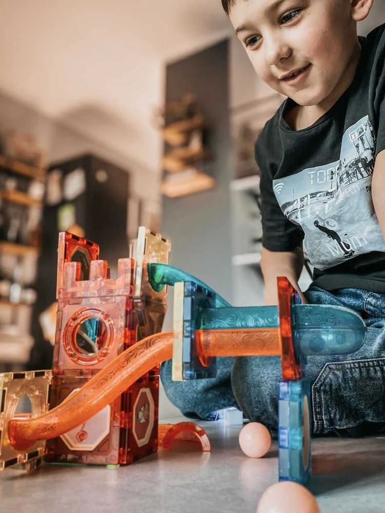 Magnetinis konstruktorius WOOPIE šviečiantis rutuliuko trasa 75vnt