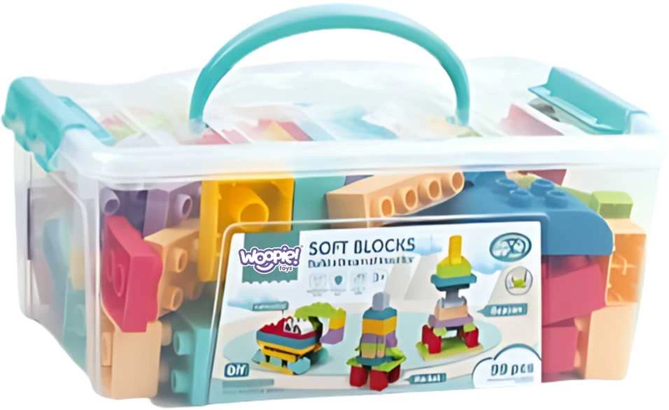 Minkštas konstruktorius kaladėlės WOOPIE Soft Blocks