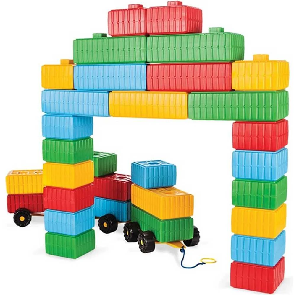 WOOPIE Statybiniai Konstruktoriai XXL su Automobiliu 43 vnt.