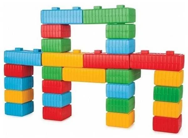 WOOPIE Statybiniai Konstruktoriai XXL su Automobiliu 43 vnt.