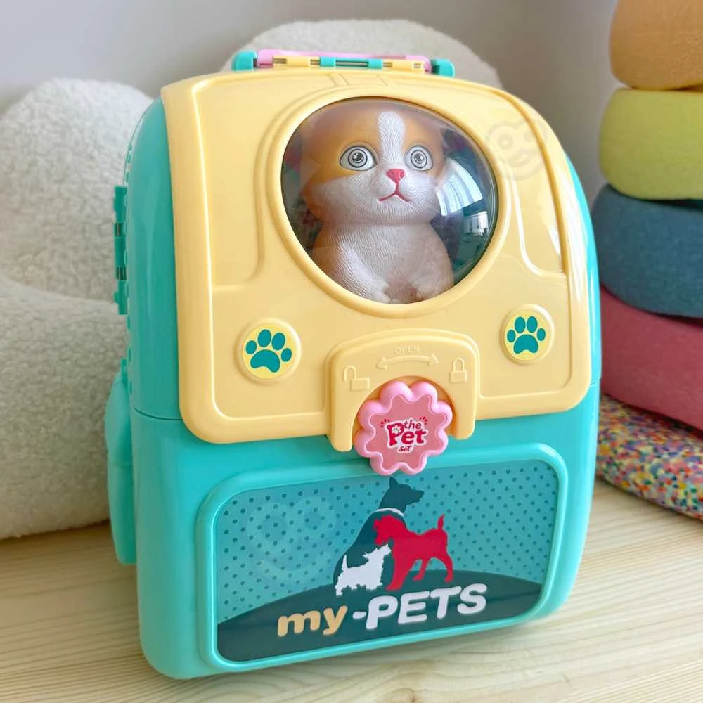 WOOPIE Katinų priežiūros rinkinys 2in1 kuprinės transportavimui