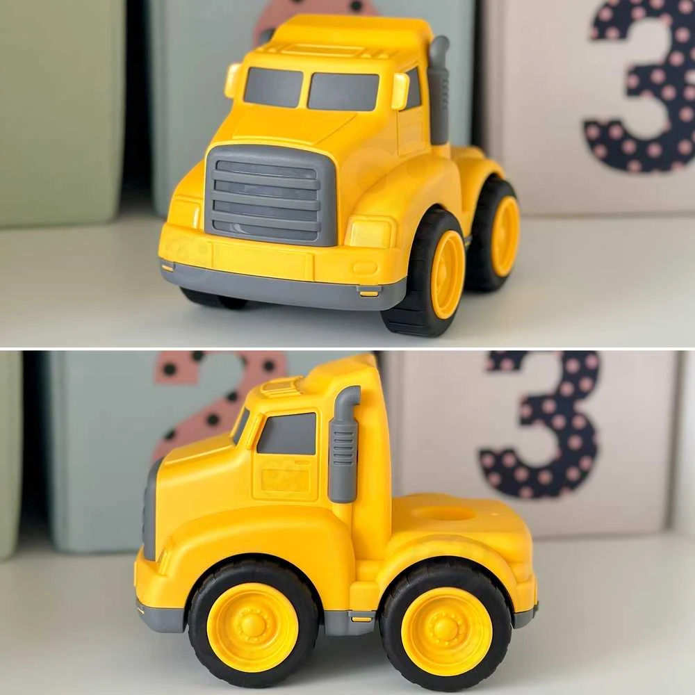 WOOPIE 53934 Vilkikas + 3 statybinių transporto priemonių komplektas