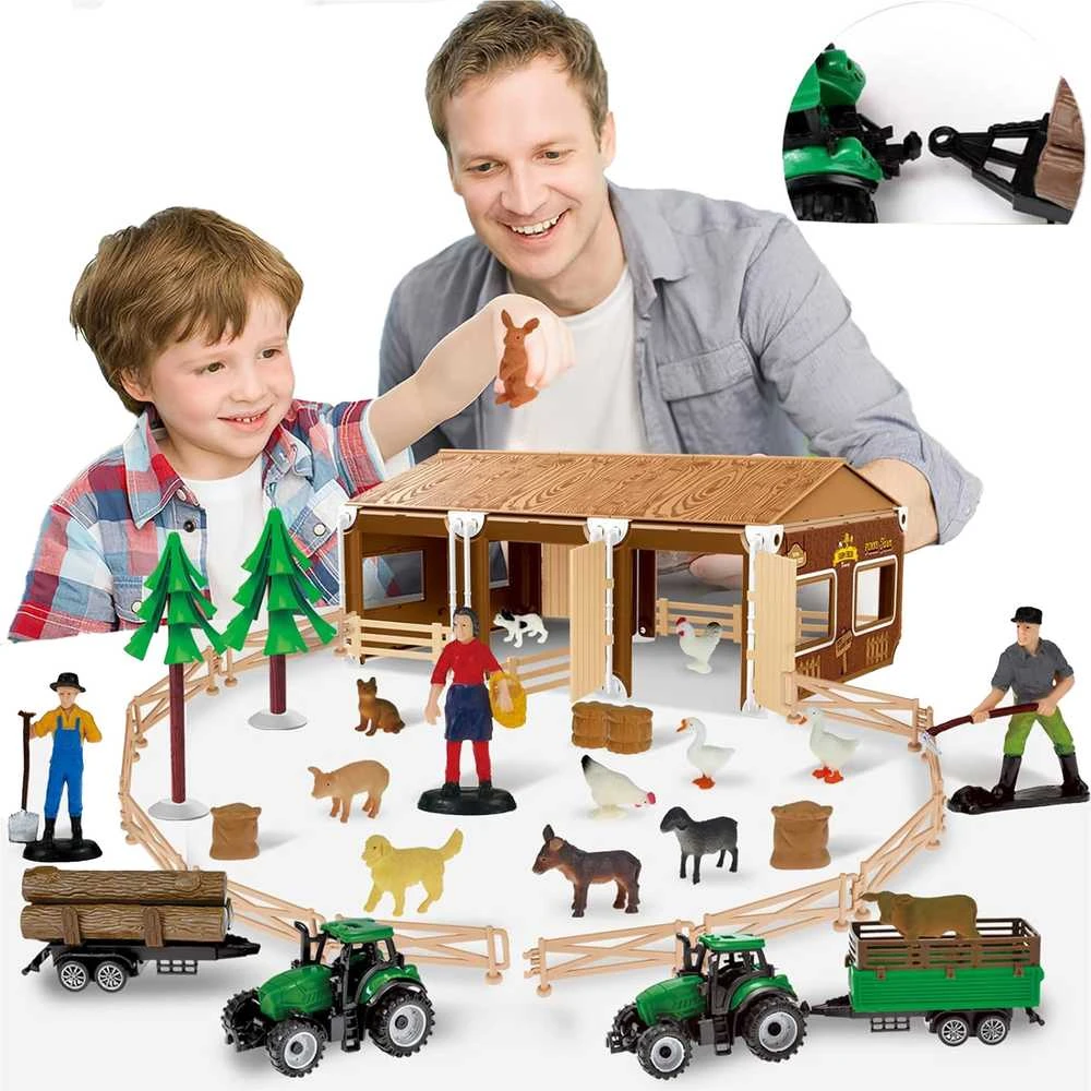 WOOPIE rinkinys Little Farmer XL Farm Figūrėlės