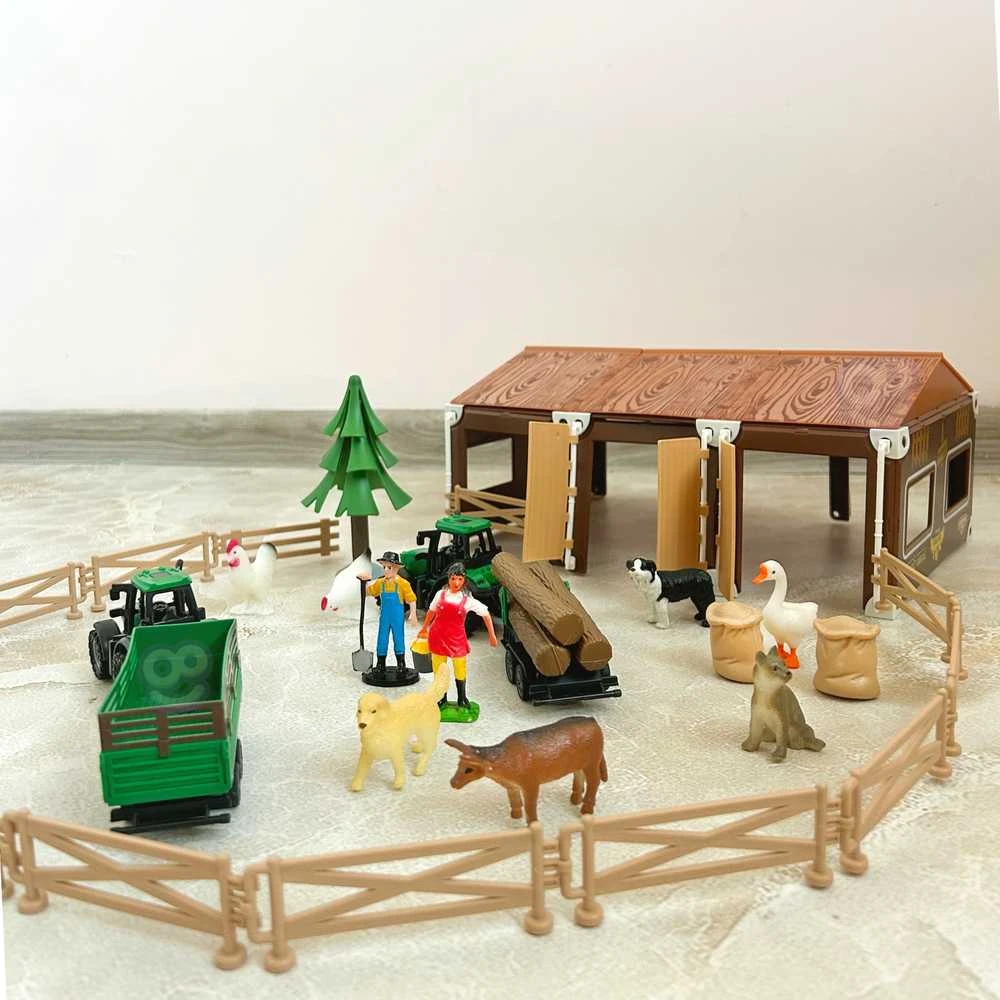 WOOPIE rinkinys Little Farmer XL Farm Figūrėlės