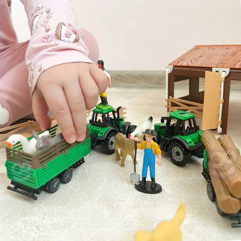 WOOPIE rinkinys Little Farmer XL Farm Figūrėlės
