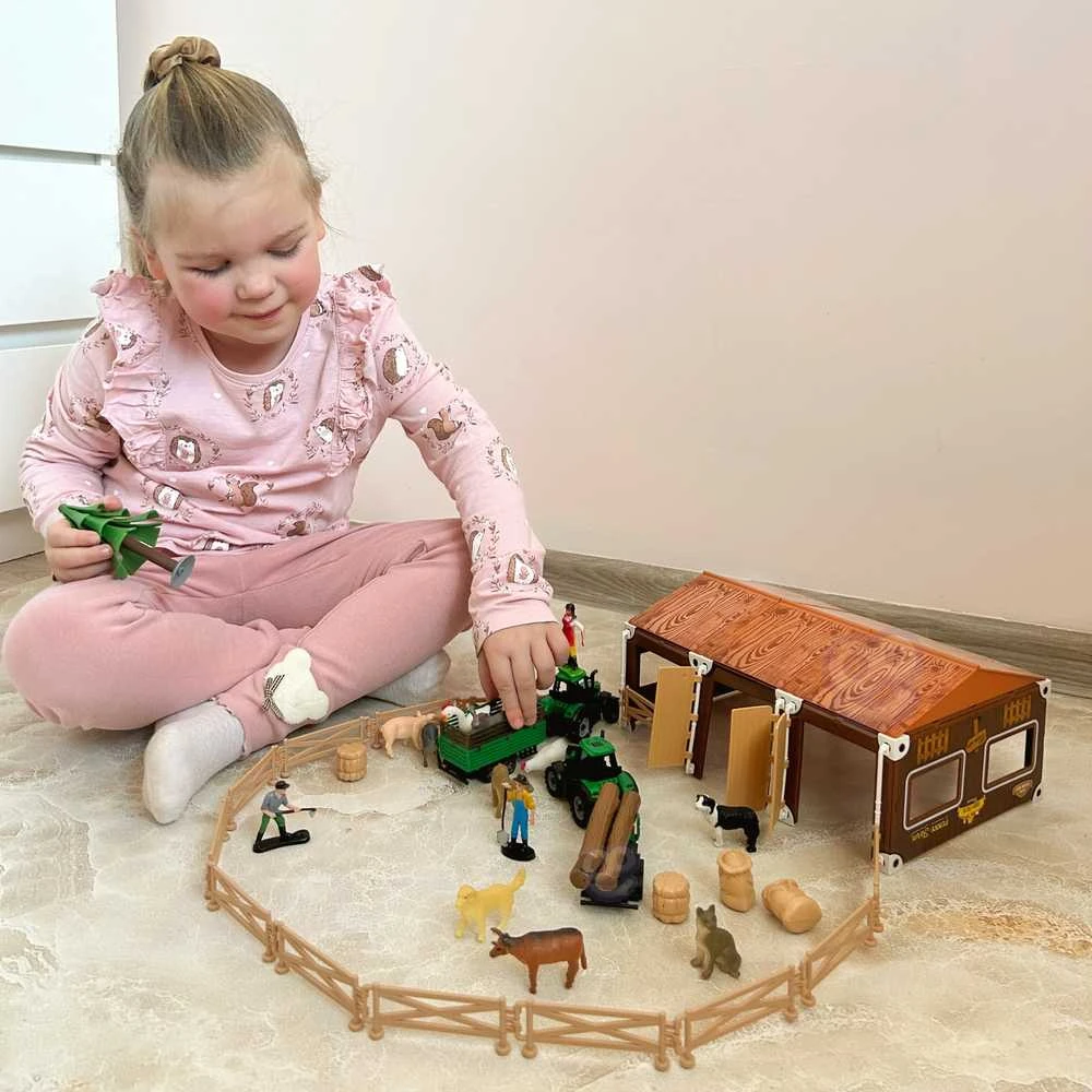 WOOPIE rinkinys Little Farmer XL Farm Figūrėlės