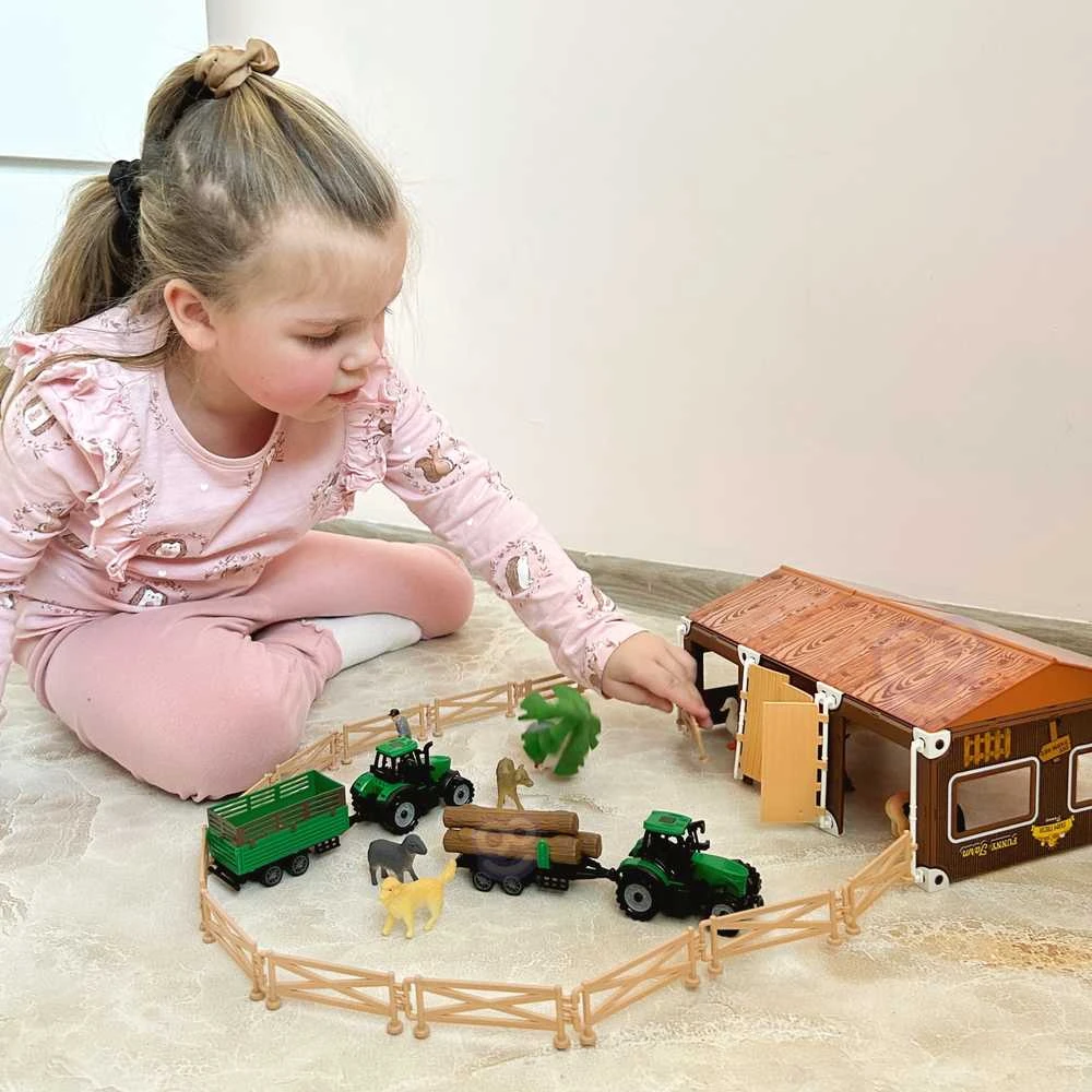 WOOPIE rinkinys Little Farmer XL Farm Figūrėlės