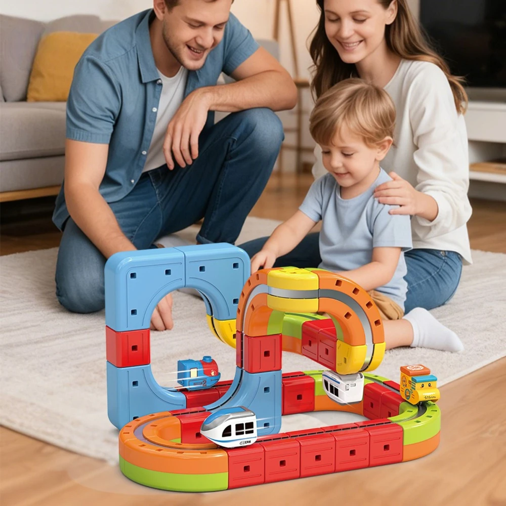 WOOPIE magnetinės kaladėlės Levituojantis takelis 32 vnt