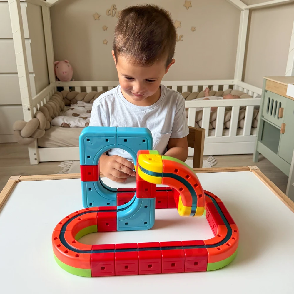 WOOPIE magnetinės kaladėlės Levituojantis takelis 32 vnt
