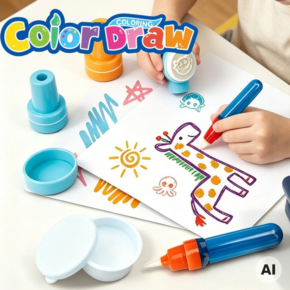 WOOPIE Magic Painting and Stamping Set Creative Fun