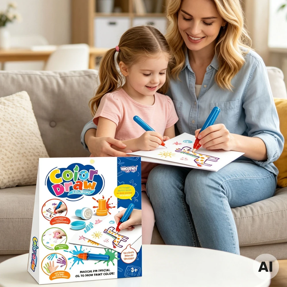 WOOPIE Magic Painting and Stamping Set Creative Fun