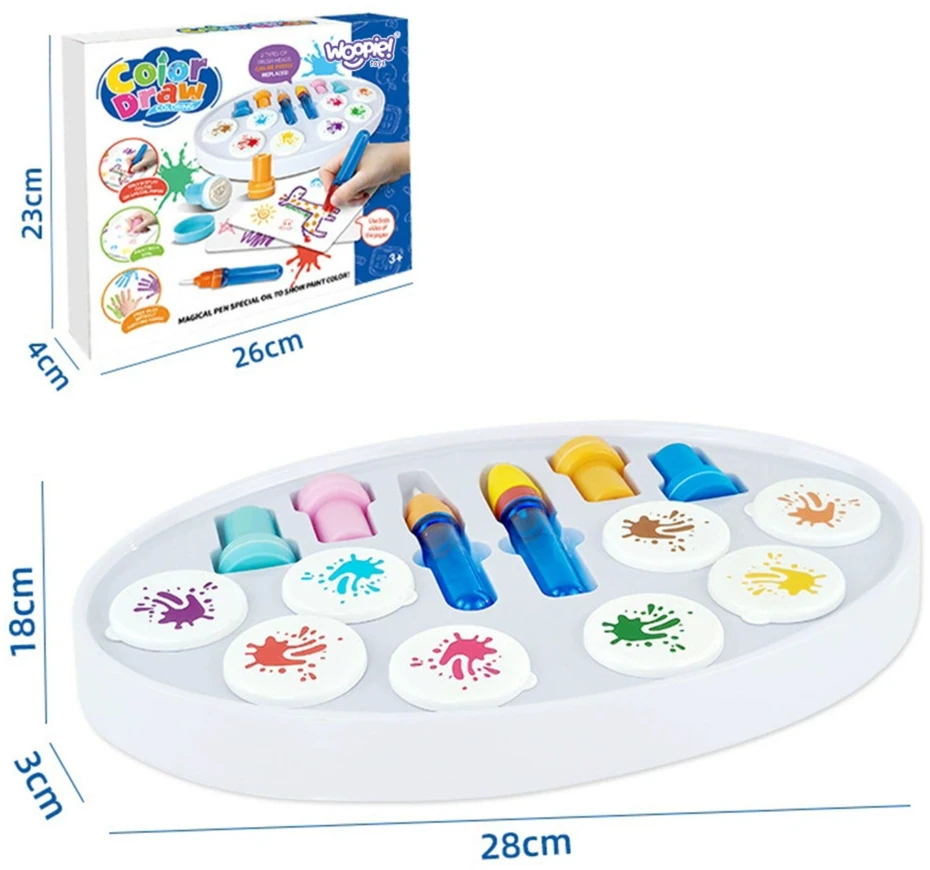 WOOPIE Magic Painting Set - Markers and Stamps, 26 pcs.