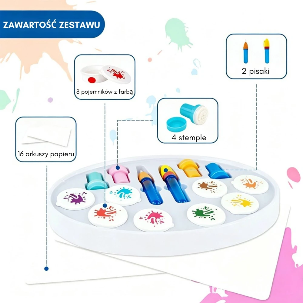 WOOPIE Magic Painting Set - Markers and Stamps, 26 pcs.