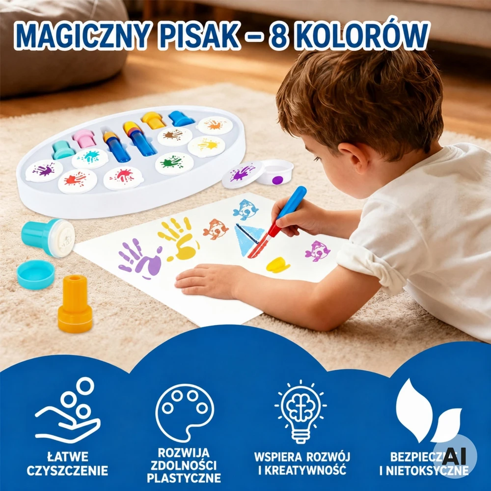 WOOPIE Magic Painting Set - Markers and Stamps, 26 pcs.