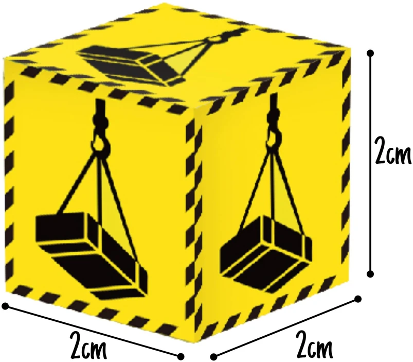 WOOPIE magnetinės kaladėlės Statybinis kranas ekskavatorius 3D 165 vnt.