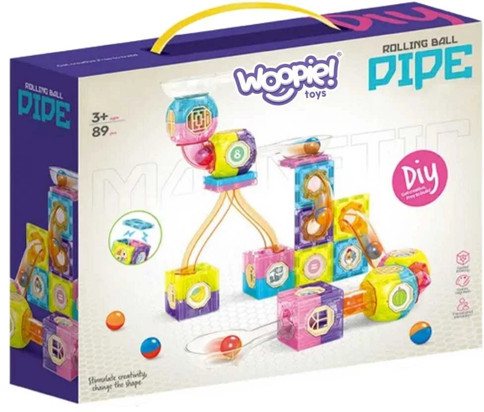 WOOPIE Konstruktoriai Magnetiniai Toras Kulkos 89 vnt.