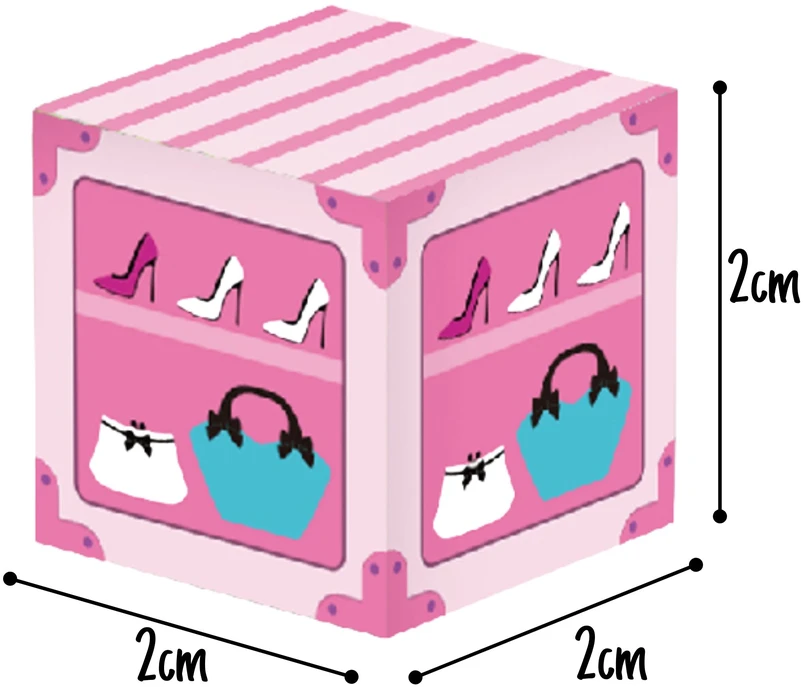 WOOPIE magnetiniai kaladėlės kubeliai magnetai 59 vnt. 3D