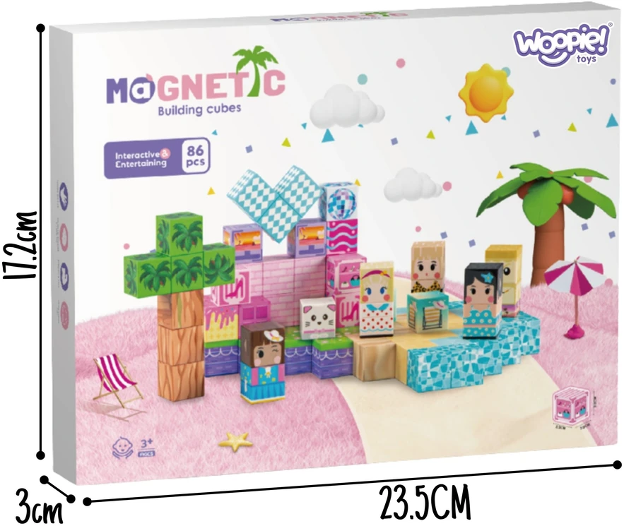 WOOPIE 3D edukacinis Montessori dėlionės rinkinys vaikams nuo 3 metų