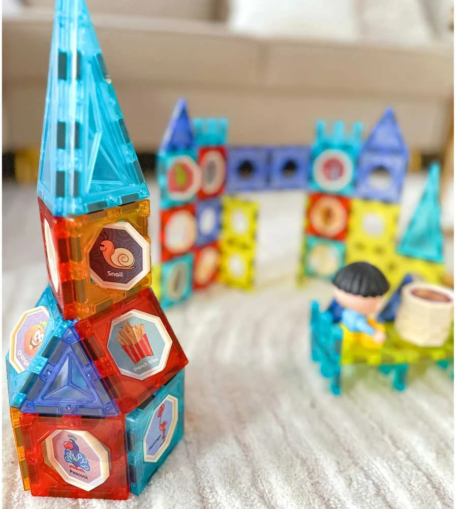 Magnetinis konstruktorius WOOPIE pilies rinkinys 98 vnt