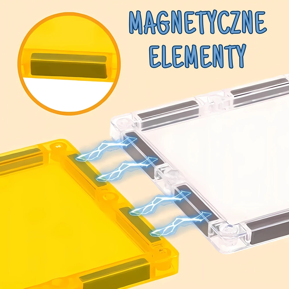 Magnetinis konstruktorius WOOPIE Statybų aikštelė STEAM 47 dalių rinkinys