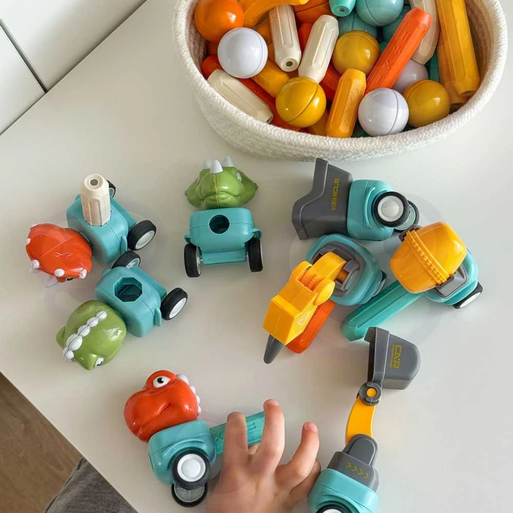WOOPIE Konstruktoriai Magnetiniai Dinozaurai 84 el.