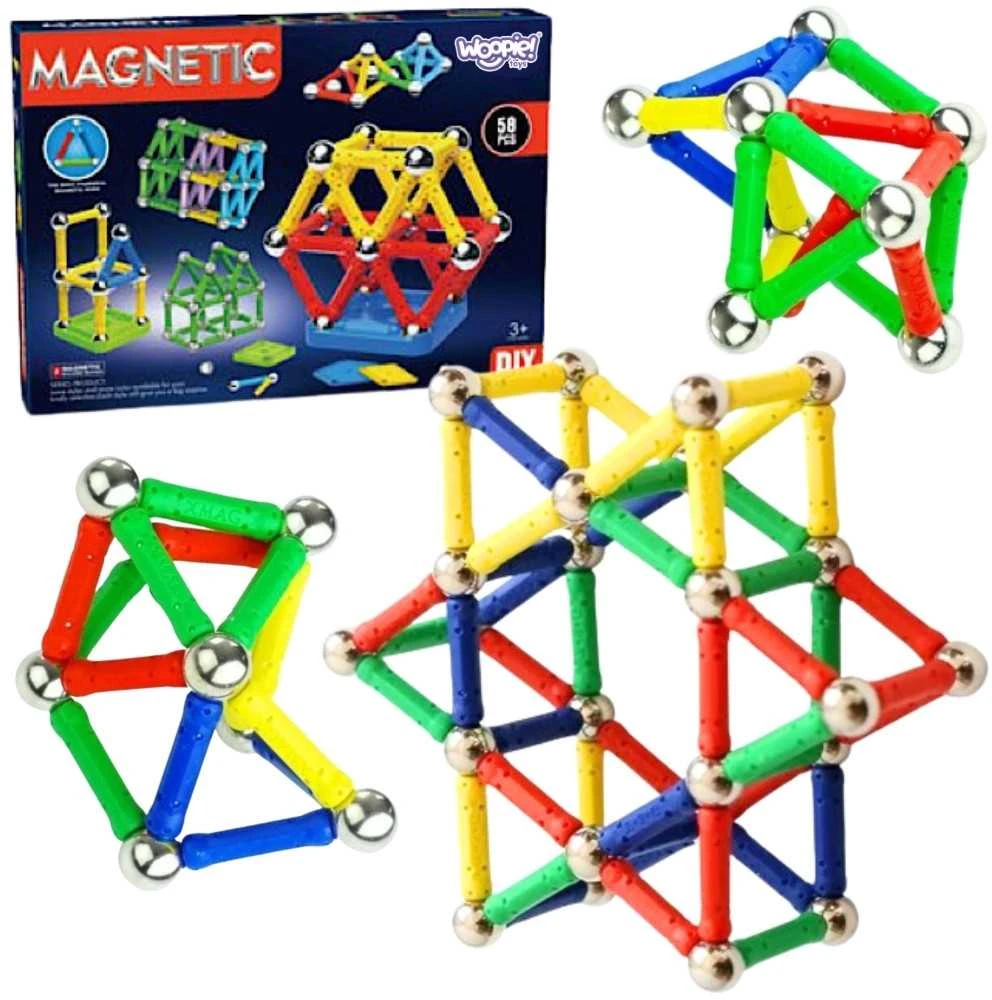 Magnetinis konstruktorius Woopie 3D 58 vnt
