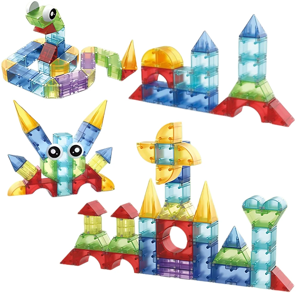Magnetinis konstrukcinis WOOPIE 3D 63vnt