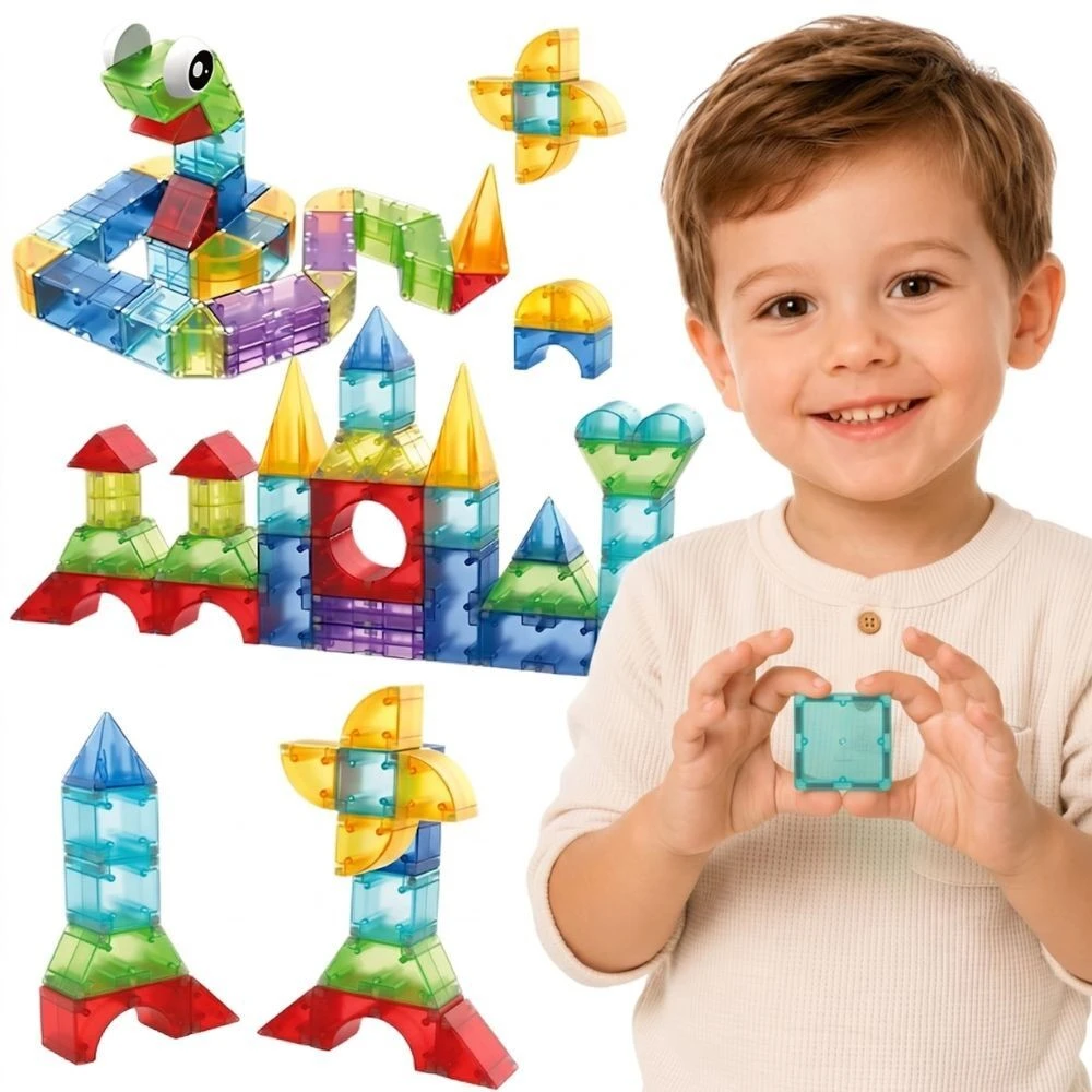 Magnetinis konstrukcinis WOOPIE 3D 63vnt