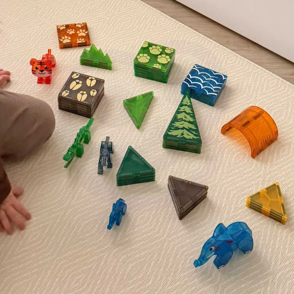 WOOPIE Magnetinis 3D Konstruktorius Džiunglių Gyvūnai 45vnt