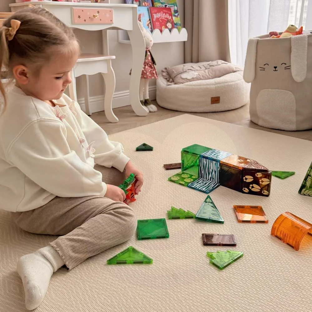 WOOPIE Magnetinis 3D Konstruktorius Džiunglių Gyvūnai 45vnt