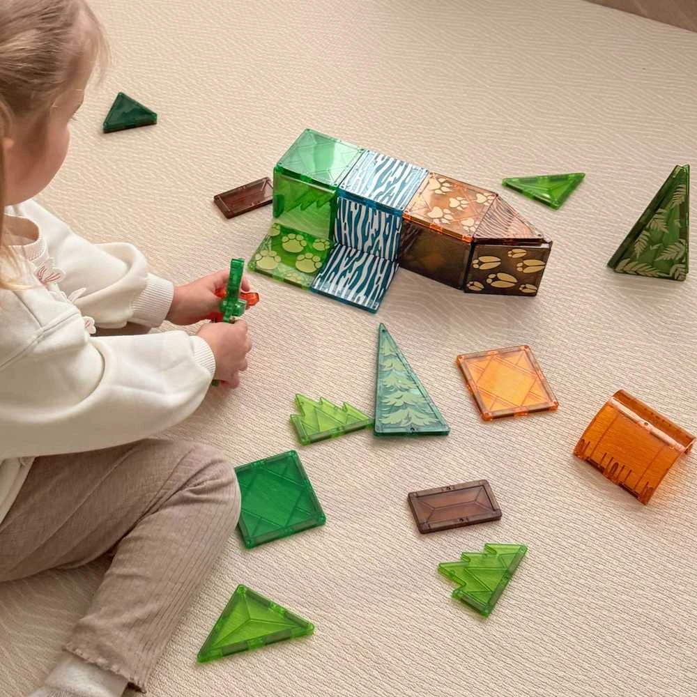 WOOPIE Magnetinis 3D Konstruktorius Džiunglių Gyvūnai 45vnt