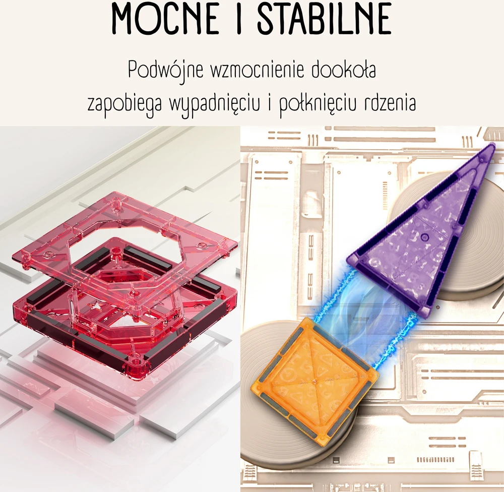 Magnetinis edukacinis konstruktorius 3D pilis ir transporto priemonės WOOPIE 110vnt