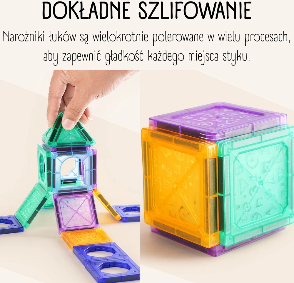 Magnetinis edukacinis konstruktorius 3D pilis ir transporto priemonės WOOPIE 110vnt