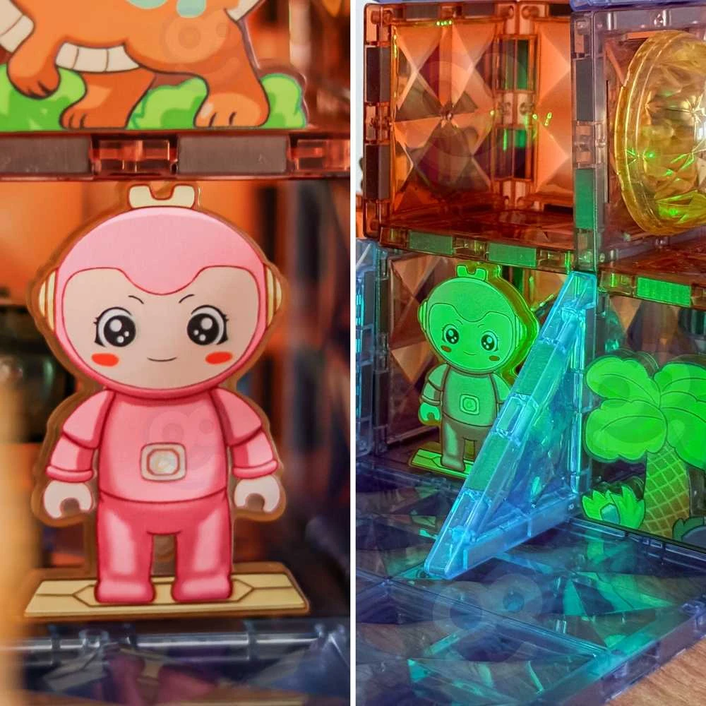 WOOPIE magnetinis konstruktorius 3D Dinozaurų parkas