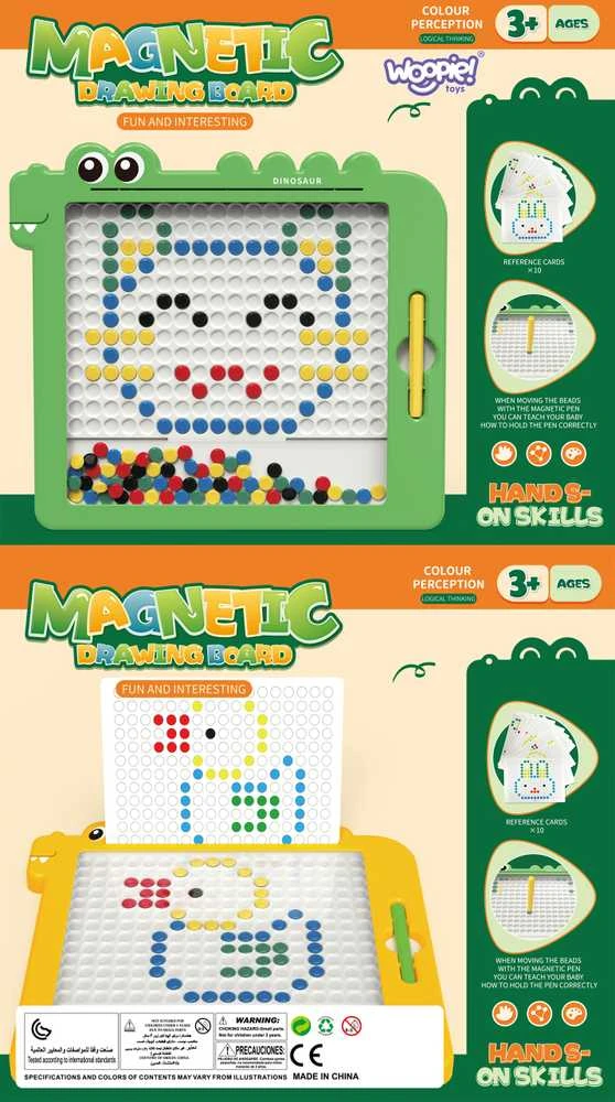 Woopie magnetinė lenta vaikams Montessori Magpad dinozauras