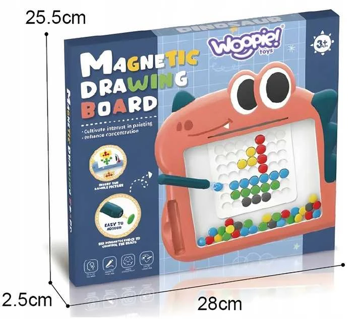 WOOPIE magnetinė lenta vaikams MagPad Dinozauras
