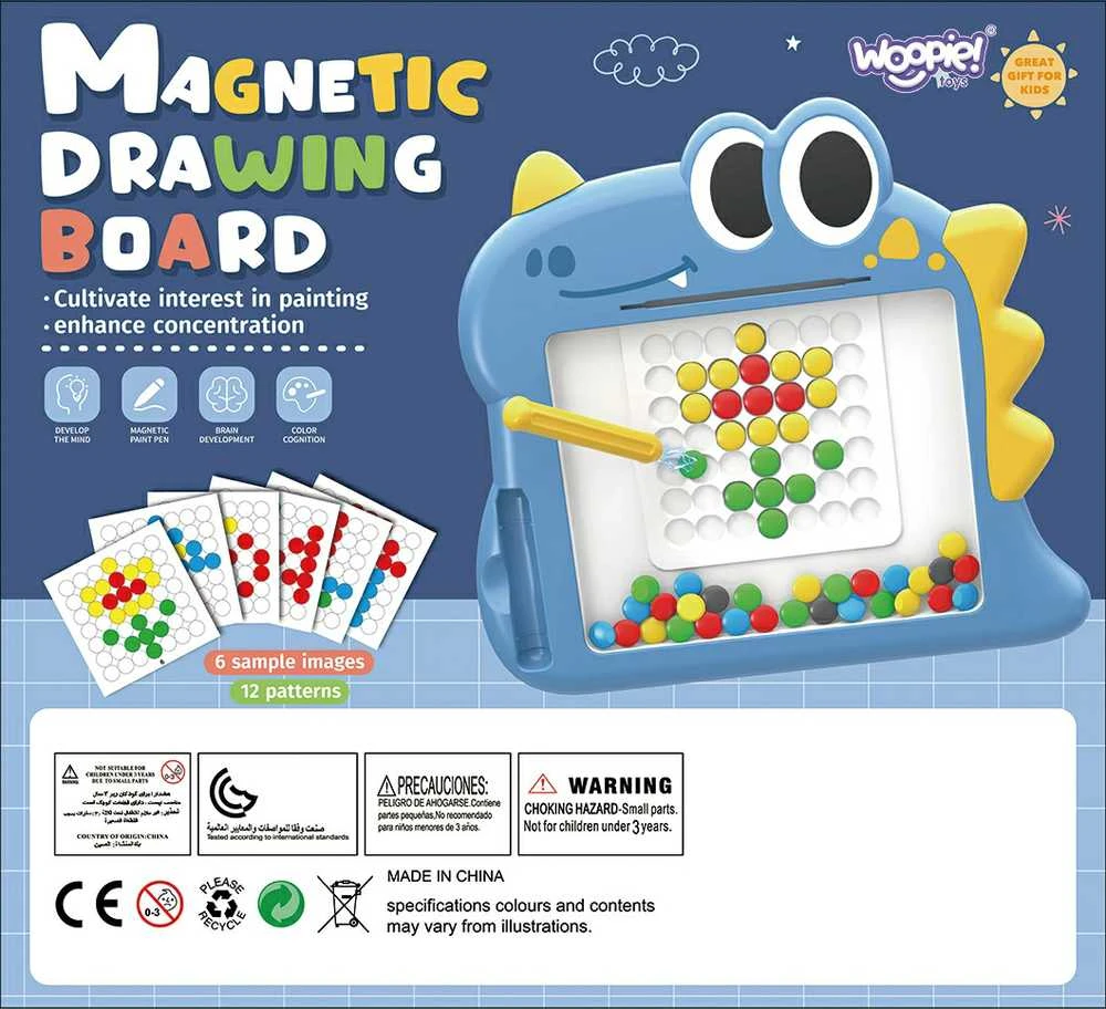 WOOPIE magnetinė lenta vaikams MagPad Dinozauras