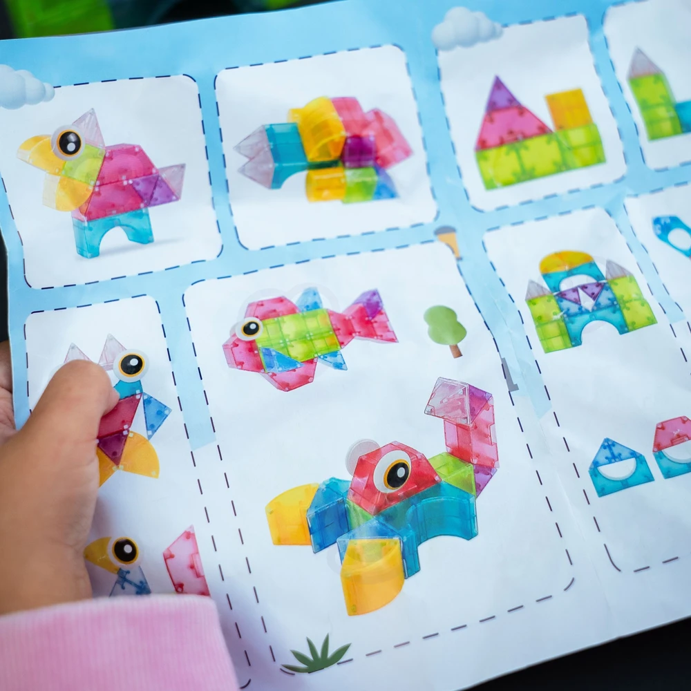 WOOPIE magnetinės kaladėlės 21 vnt. M formos 3D