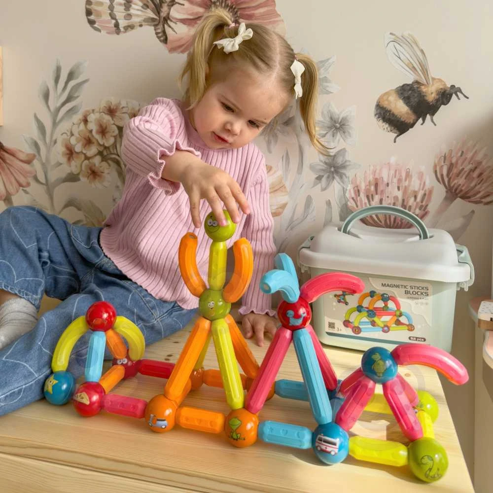 „Woopie Magnetion Education Construction Block“ 52 EL.