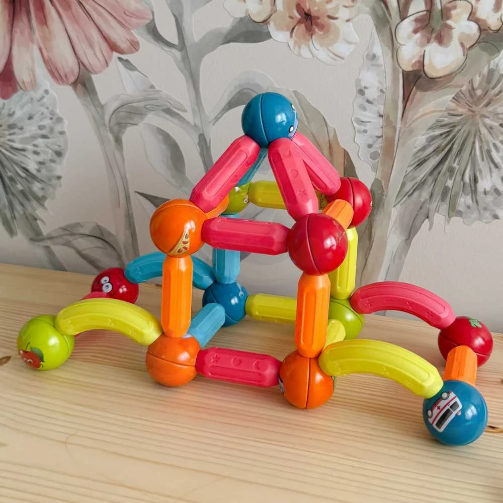 WOOPIE Edukaciniai Magnetiniai Konstruktoriai 76 el.